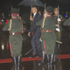 President Barack Obama walks through an honor guard upon arrival on Air Force One at Wattay International Airport in Vientiane, Laos, on Sept. 5, 2016, as Obama makes the first visit to the country by a sitting U.S. president.
SAUL LOEB/AFP/Getty Images